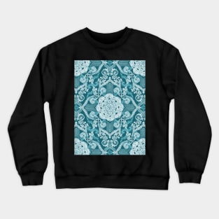 Centered Lace - Teal Crewneck Sweatshirt